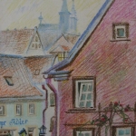 rothenburg-germany oil pastel